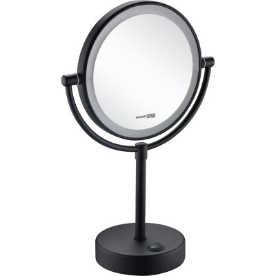 Зеркало косметическое WASSERKRAFT K-1005BLACK с подсветкой